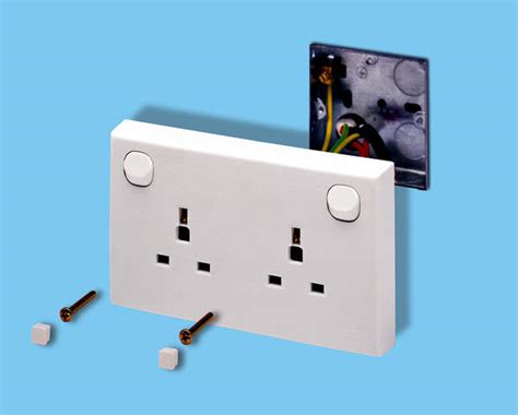 double socket single back box